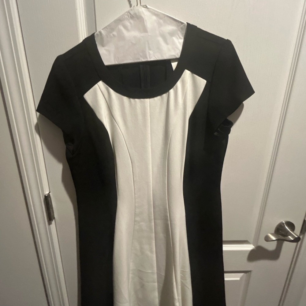 Studio One Black and White Midi Dress